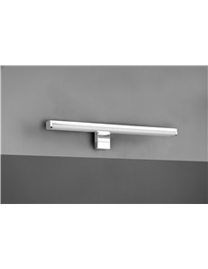 Lino applique cromo anche con possibilita' di avvitare su specchio ip44 l. 40cm Moderno LED