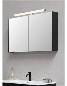 Lino applique cromo anche con possibilita' di avvitare su specchio ip44 l. 40cm Moderno LED 2