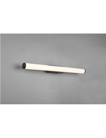 Mattimo applique led nero ip44 con interruttore l. 60,4cm Moderno LED