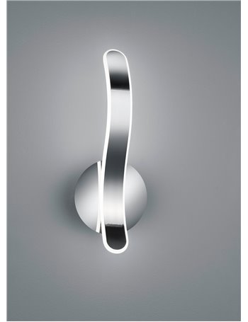 Parma applique led cromo con dimmerazione ad interruttore h.40cm  LED