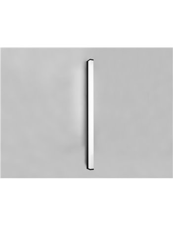 Fabio applique led nero ip44 l. 120cm Moderno led