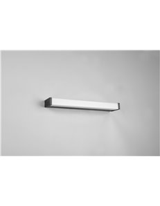 Fabio applique led nero ip44 l. 42,5cm Moderno led 2
