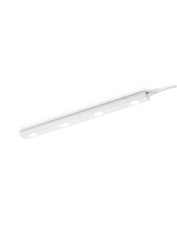 Aragon reglette led bianca 4 punti di luce l.55 Moderno LED