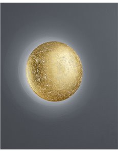 Chiros applique led diffusore metallo oro d. 22cm Moderno LED