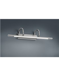 Cuadro applique led quadro specchio acciaio Cm 48 Moderno LED 2