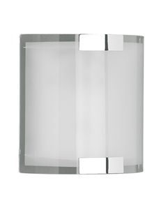 Divo applique ventola bianco satinato 20x20 Moderno E14