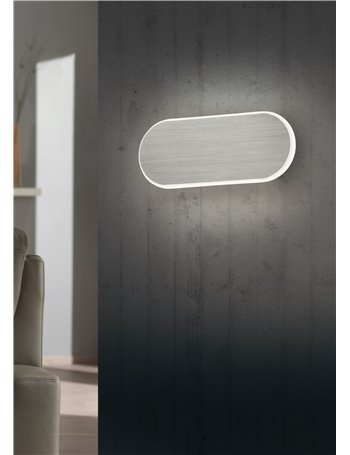 Carlo applique led alluminio con regolazione intensita' e colore caldo e freddo l. 20cm Moderno LED
