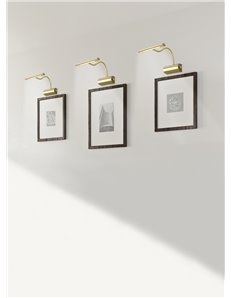 Curtis applique led lampada flessibile ottone cm18 max 35 Moderno LED 2