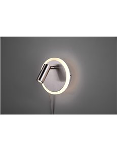 Jordan applique led acciaio doppia illuminazione con accensione separata d. 1cm Moderno LED 2