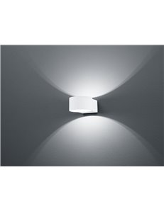 Lacapo applique led bianca interno bianco d. 10 p. 15 led osram Moderno LED