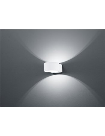 Lacapo applique led bianca interno bianco d. 10 p. 15 led osram Moderno LED