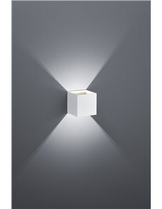 Louis applique led cubo bi-direzionale colore bianco h.10cm  Moderno LED