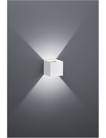 Louis applique led cubo bi-direzionale colore bianco h.10cm  Moderno LED