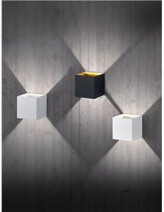 Louis applique led cubo bi-direzionale colore bianco h.10cm  Moderno LED 2