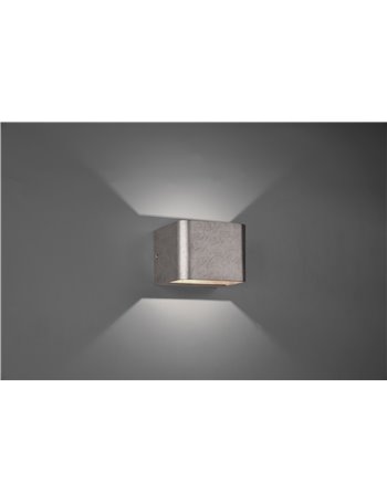 Melvin applique led bi-emissione smd osram acciaio anticato l.11cm Vintage LED