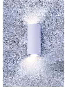 Zazou applique in gesso bi-emissione h.16cm Moderno GU10