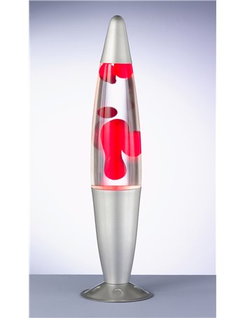 Lava  lampada tavolo ogiva gadget alluminio rosso h41 Fun GY6.35