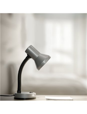 Pronto lampada cameretta flessibile alluminio h.30 Moderno E14
