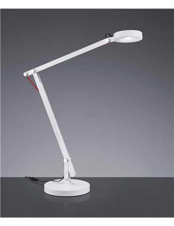 Amsterdam lampada studio led bianca base-morsetto-app.h. 90 Moderno LED