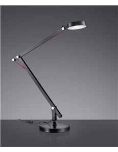 Amsterdam lampada studio led nera base-morsetto.app.h. 90 Moderno LED