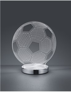 Ball lampada da tavolo led pallone con variazione luce da cala a fredda h. 20 Fun LED