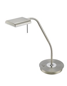 Bergamo lampada da studio led acciaio satinato flessibile tocuh dimmer h. 50cm Moderno LED