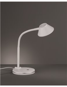 Berry lampada da studio led flessibile bianca h. 44cm Moderno LED