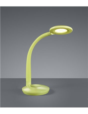 Cobra lampada tavolo studio led orientabile plastica verde h.47 Moderno LED