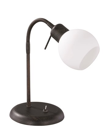 Freddy monti lampada tavolo led anticata flessibile vetro satinato h40 Autentico LED