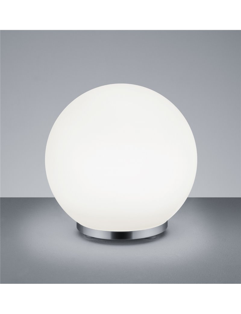 Trio Lighting George lampada da tavolo led vetro sfera con telecomando rgb  + dimmer h. 20 Moderno LED