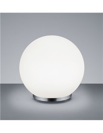 George lampada da tavolo led vetro sfera con telecomando rgb + dimmer h. 20 Moderno LED