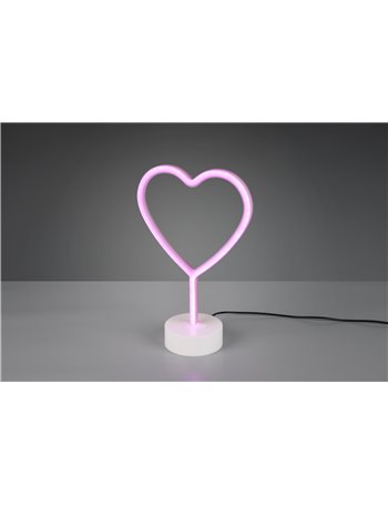 Heart lampada da tavolo led rosso h. 30cm Fun LED