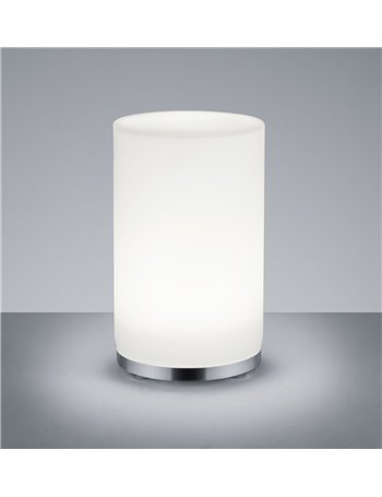 John lampada da tavolo led vetro cilindro con telecomando rgb + dimmer h. 21 Moderno LED
