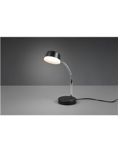 Kiko lampada da studio nera flessibile h. 41cm Moderno LED