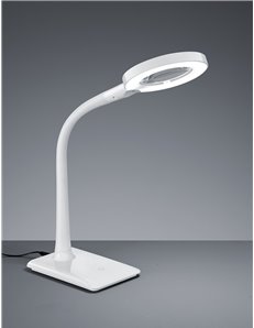 Lupo lampada da studio led bianca flessibile con base h. 38 Moderno LED