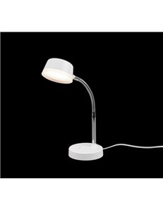 Kiko lampada da studio bianca flessibile h. 41cm Moderno LED 2
