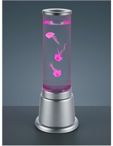 Jelly lampada tavolo led rgb cilindro con gioco d'acqua e 3 polipi h. 36 Fun LED 2