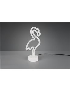 Flamingo lampada da tavolo led rosa h. 30cm Fun LED 2