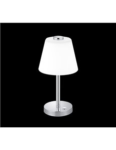 Emeraald lampada tavolo led diffusore vetro cono 4 intensita' di luce col.cromo h.29cm Moderno LED 2