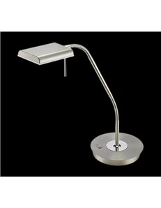 Bergamo lampada da studio led acciaio satinato flessibile tocuh dimmer h. 50cm Moderno LED 2