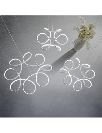 Flowes lampadario 31watt  LED bianco stilizzato small dimmerabile con telecomando