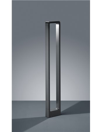 Reno palo led rettangolare antracite h100 Moderno LED