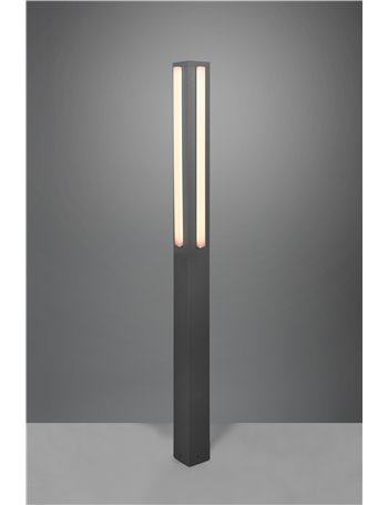 Mitchell palo alto led taglio di luce da esterno in antracite h. 150cm ip54 Moderno Led