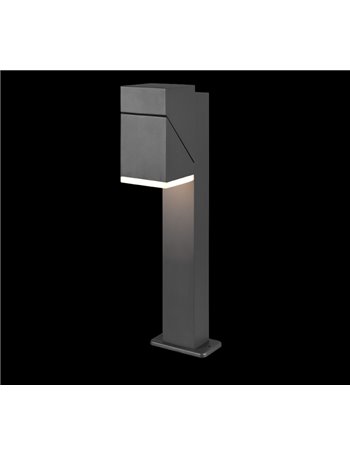 Avon palo led da esterno antracite orientabile ip54 h. 50cm Moderno led