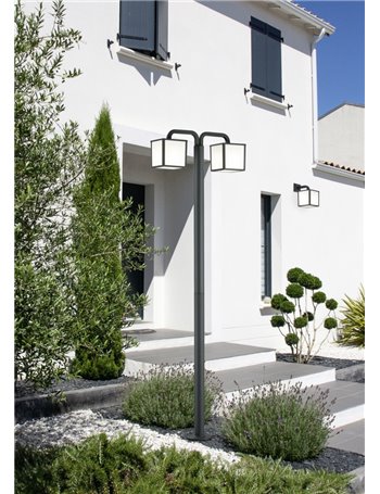 Cubango palo 2led antracite dif.quadr.h200 Moderno LED