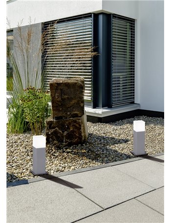 Hudson palo led basso allum.9x9  h30 Moderno LED