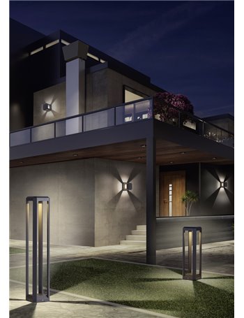 Logone palo alto led antracite h.80 Moderno LED