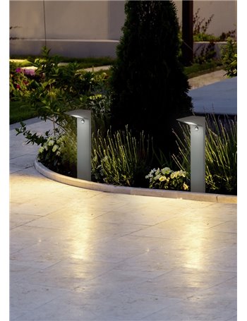 Nelson palo da esterno led antracite con sensore movimento ip54 h. 50cm Moderno LED