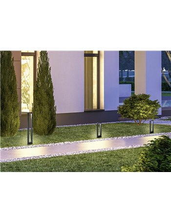 Reno palo basso  led rett.antracite h50 Moderno LED