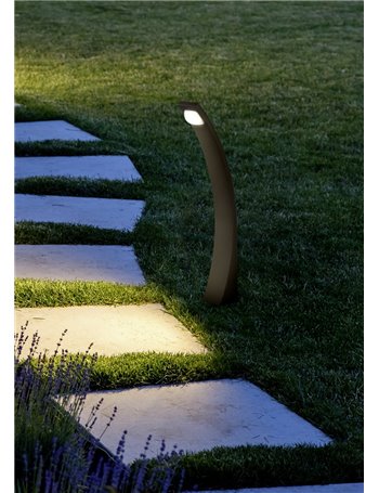 Seine palo led curvo antracite 8x8 h 100 Moderno LED